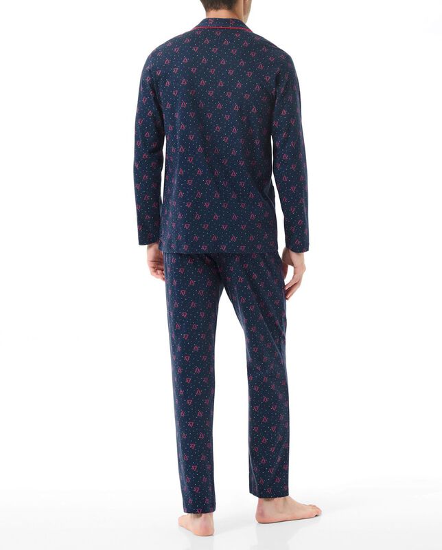 Pijama Vivo Punto Azul Marino image number null