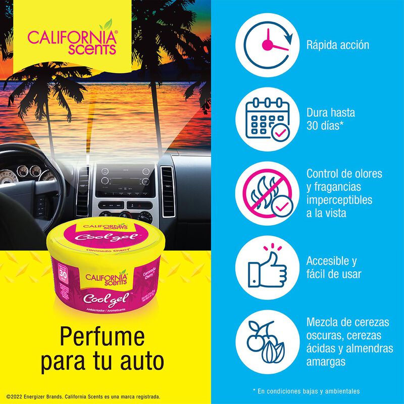 12 Aromatizante Gel Coche California Scents Che... image number null