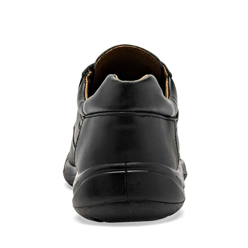 Audaz Zapato Escolar En Piel Para Ni&ntilde;o Negro Co... image number null
