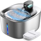 Fuente De Agua Para Gatos Feelneedy Inal&aacute;mbrica De Acero Inoxidable, 4 Litros