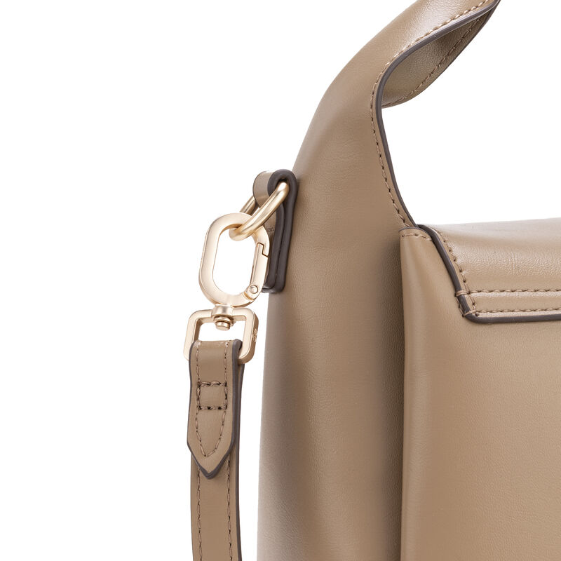 Bolsa Briefcase Chica Con Mascada Color Camel image number null