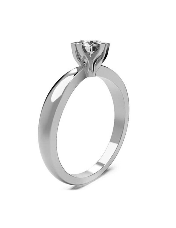 Anillo de Compromiso de 14K con Diamante de Lab... image number null