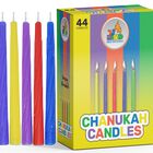 Velas De Januc&aacute; Ner Mitzvah De Colores Paquete Est&aacute;ndar De 44 Unidades