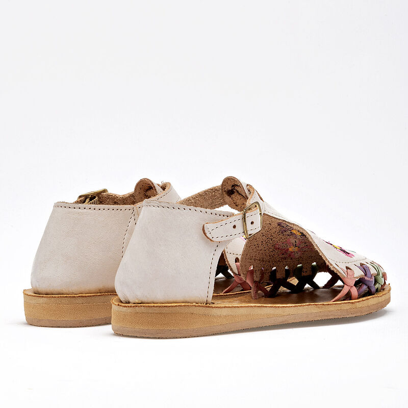 Mora Tierra Sandalia para ni&ntilde;a blanco multicolo... image number null