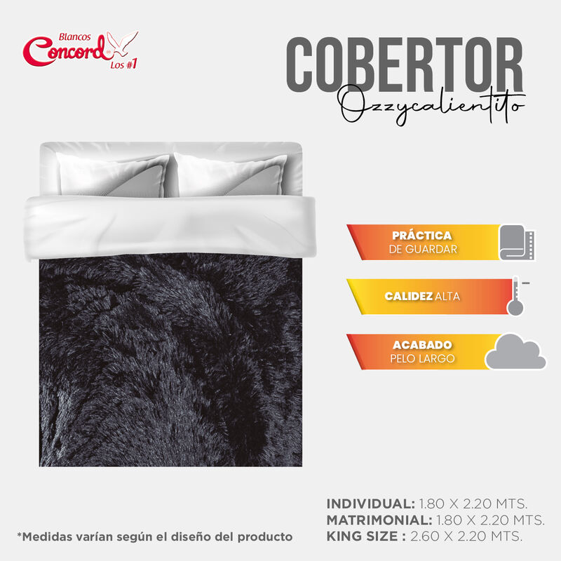 COBERTOR OZZY LUXURY V2 GRIS MAT/IND image number null