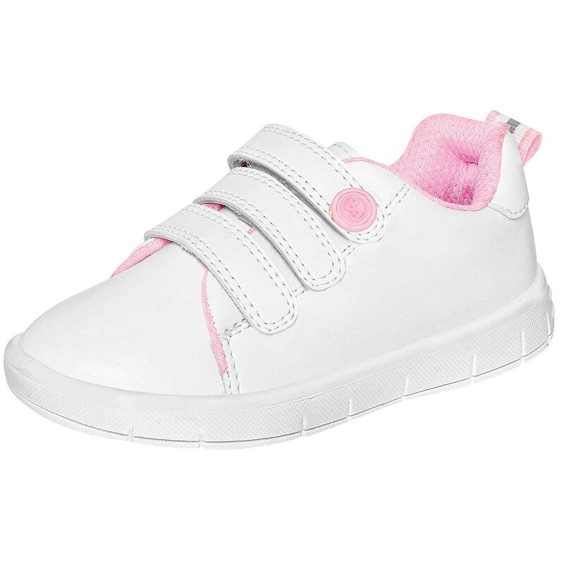 Bubble Gummers Tenis urbano para ni&ntilde;a blanco ro... image number null