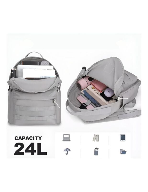 Mochila Escolar Pink Brule image number null