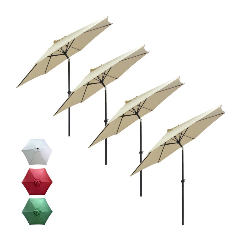 Sombrilla Jardin Playa 2.7 Metros Kit 4 Piezas ... image number null