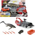 Set De Juego De Coche De Juguete Matchbox Jurassic World Mosasaurus Rescue