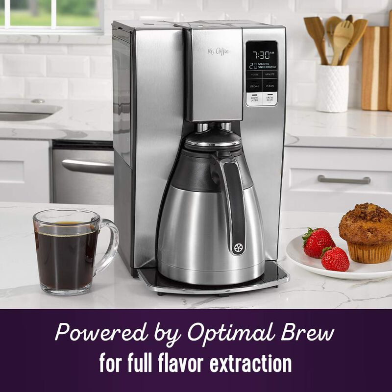 Cafetera Mr. Coffee De Acero Inoxidable Program... image number null