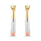 Arracadas De Oro Florentino 10K (10 Mm Aprox)