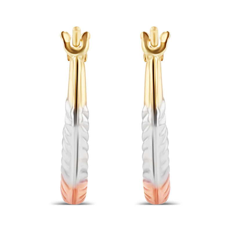 Arracadas De Oro Florentino 10K (10 Mm Aprox) image number null