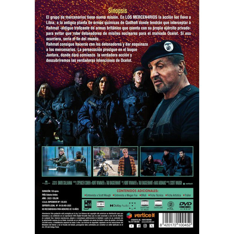 Los Mercenarios 4 [dvd] image number null