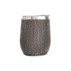 Vaso De Vino Paris Hilton 355 ml Negro Con Cristales