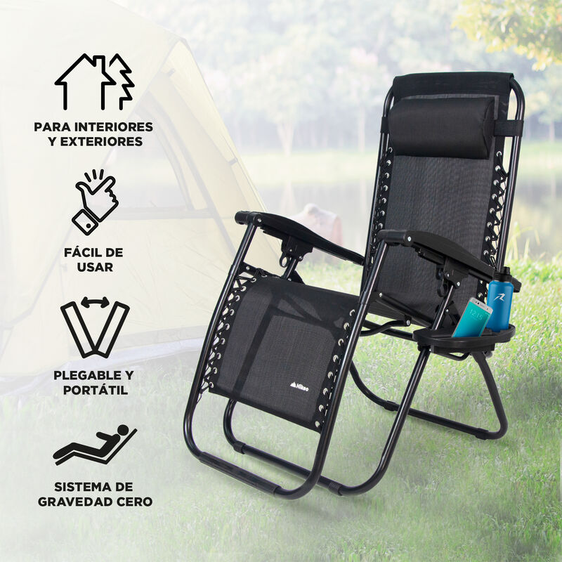 Silla Plegable Portátil Antigravity Hikeo image number null