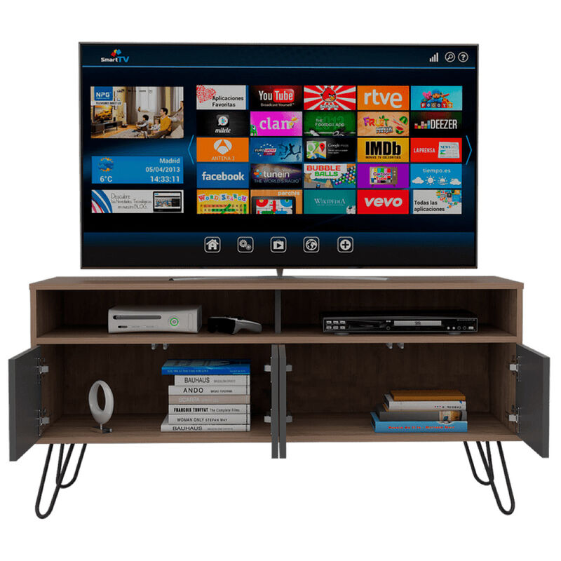 Mesa Para Tv Lara Para Tv De 55'' color Miel y ... image number null