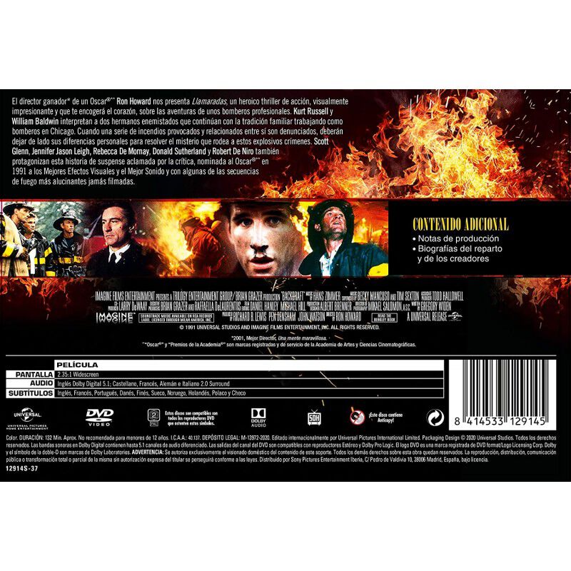 Llamaradas (edici&oacute;n Horizontal) [dvd] (1991) Ba... image number null