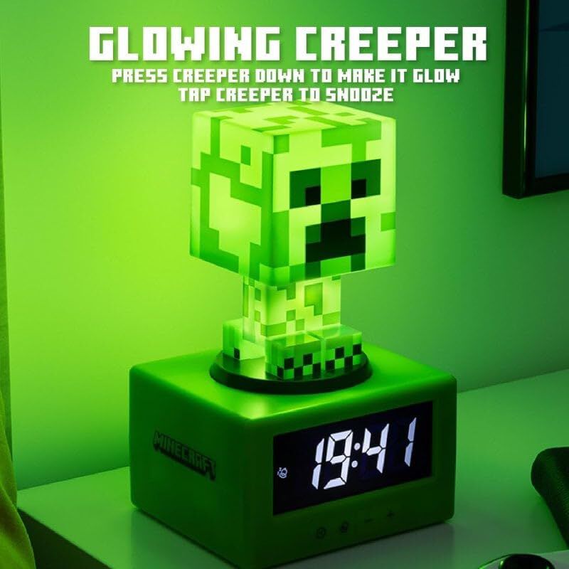 Despertador Paladone Minecraft Creeper Icon Par... image number null