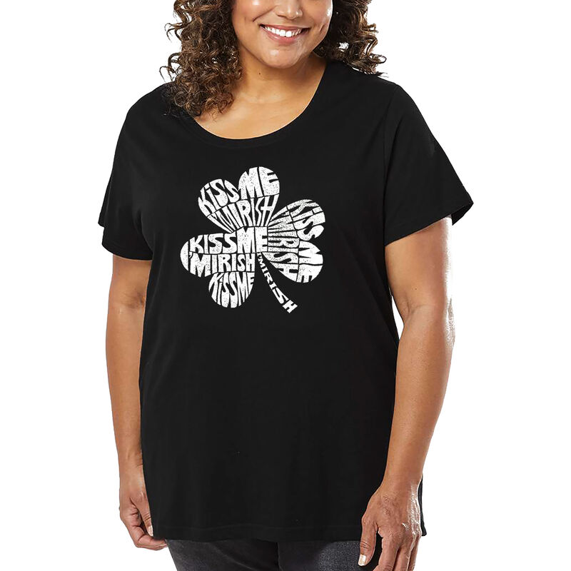 Camiseta De Talla Grande Word Art Para Mujer - ... image number null