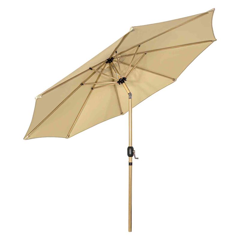 Sombrilla Tipo Madera Jard&iacute;n Exterior 2.63m Pla... image number null