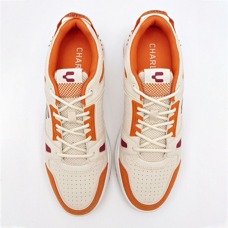 Charly Tenis urbano para hombre beige naranja image number null