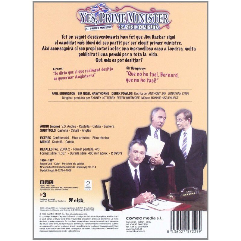 S&iacute;, Primer Ministro (2 discos) [DVD] (1986) Yes... image number null