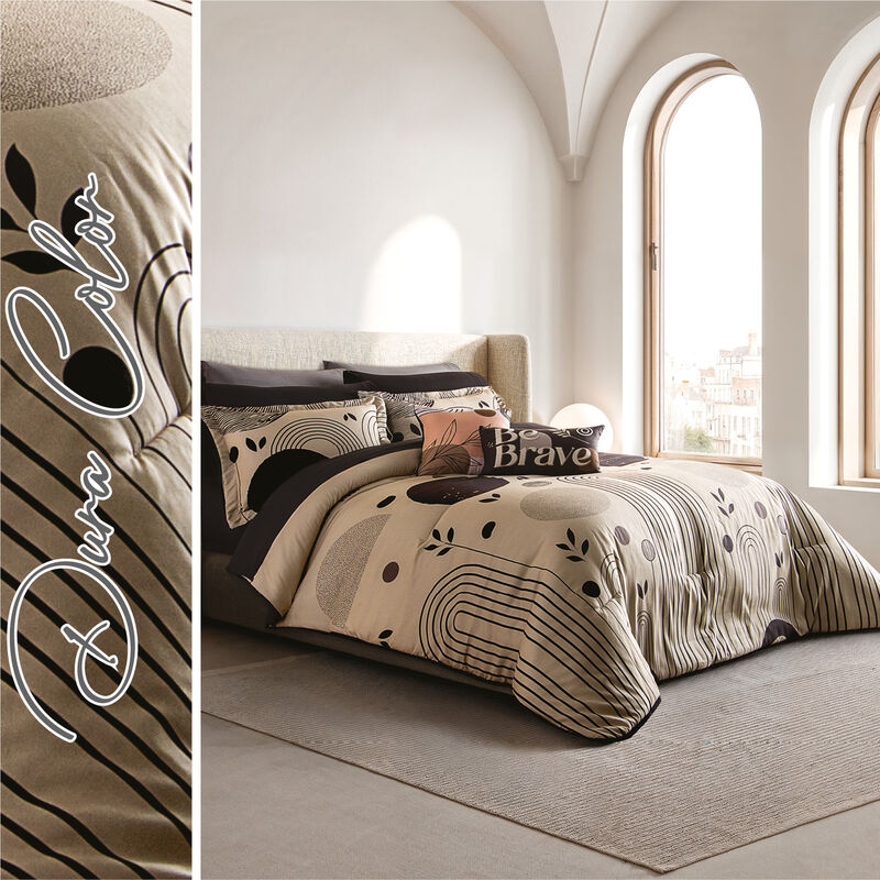 Edred&oacute;n Lavable Guiza Con Fundas y Con Cojines image number null