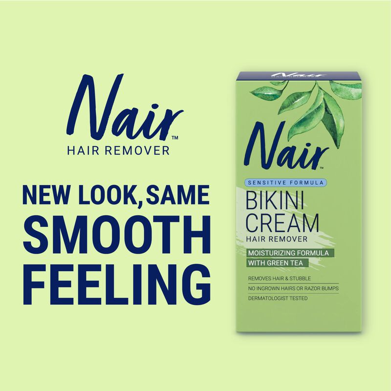 Crema Depilatoria Nair Bikini Con T&eacute; Verde 50 M... image number null