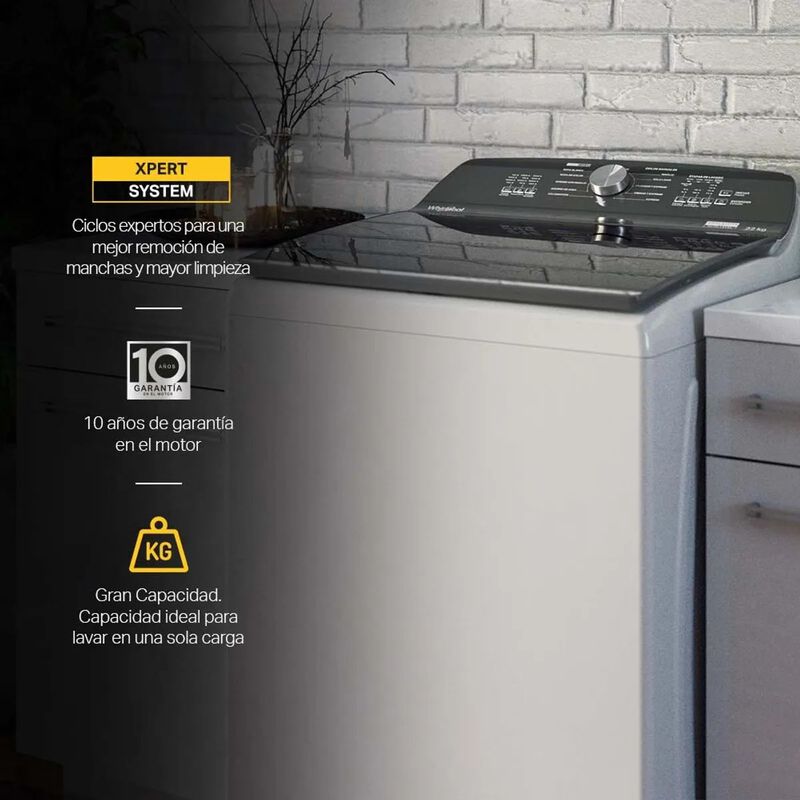 Lavadora Whirlpool Carga Superior 22kg Xpert Bl... image number null