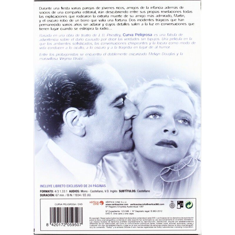 Curva Peligrosa [dvd] (1934) Dangerous Corner image number null