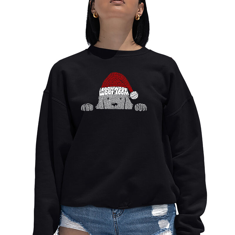 Sudadera De Cuello Redondo Word Art Para Mujer ... image number null