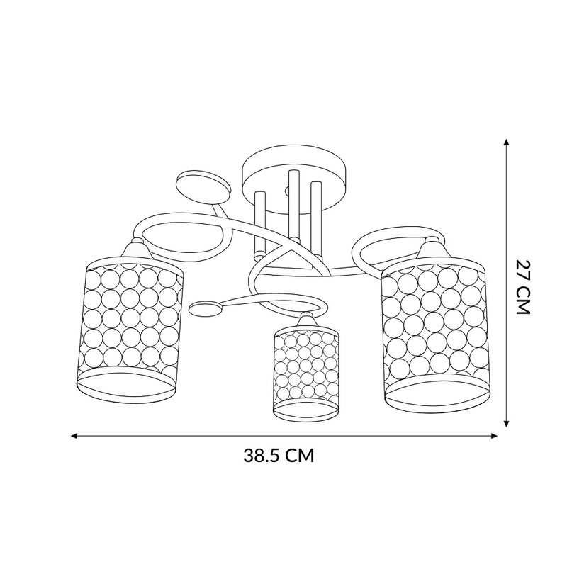 Lampara de Techo Kalish Dorado Mil Luces image number null