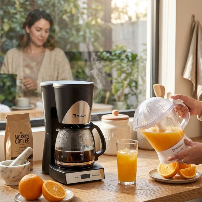 Combo Koblenz Cafetera Ckm-212 12 Tazas Y Expri... image number null