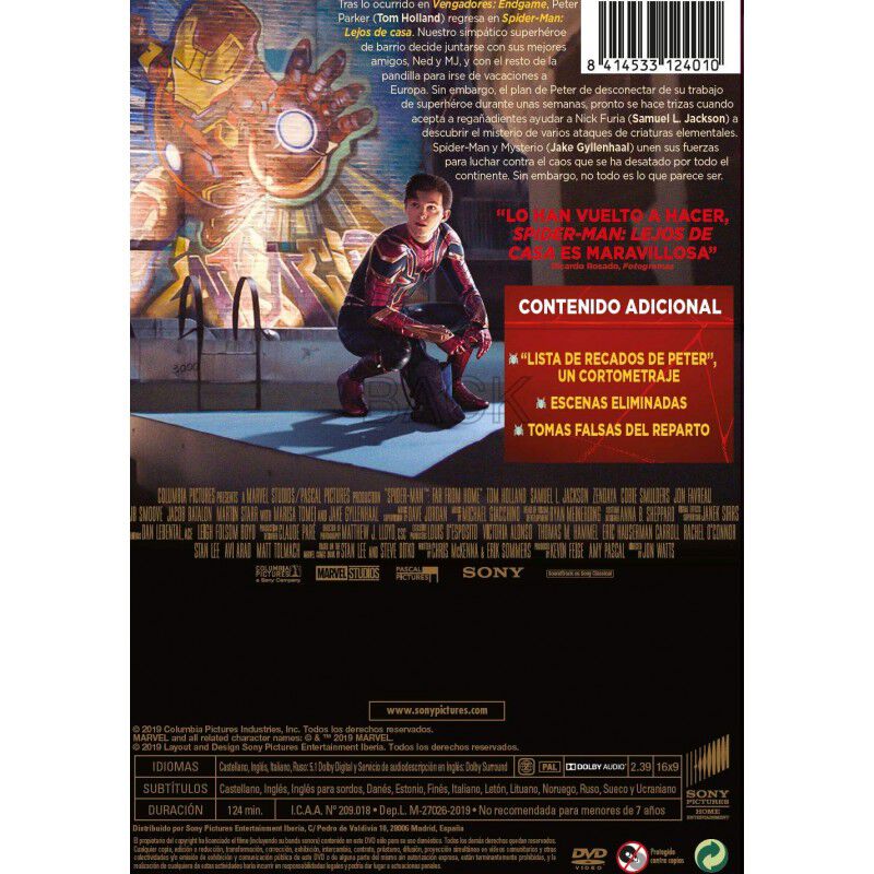Spider-man: Lejos De Casa [dvd] image number null