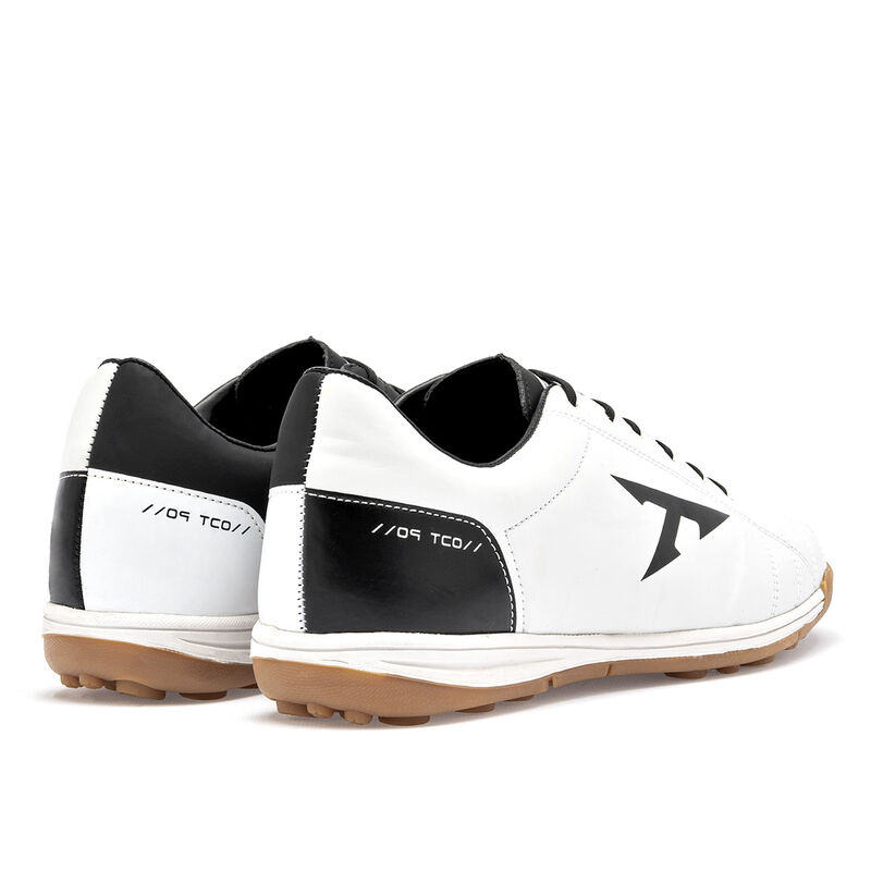 Trucco tenis de f&uacute;tbol para hombre blanco negro... image number null