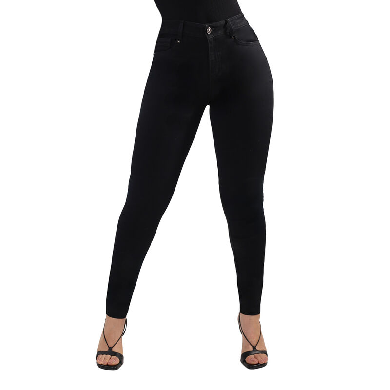 Pantal&oacute;n Skinny Mujer Savi Jeans Negro Tiro Med... image number null