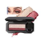 Sombra De Ojos Bicolor, Impermeable Y Altamente Pigmentada Con Brillo (01#)