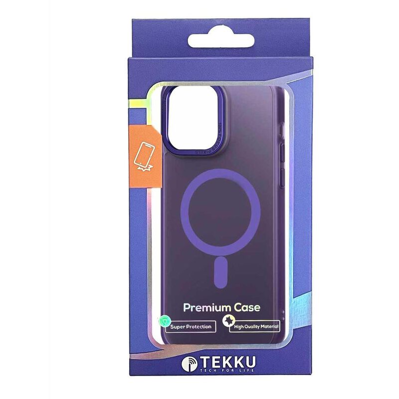 Funda TEKKU Matte para iPhone 15 Trans Violeta ... image number null