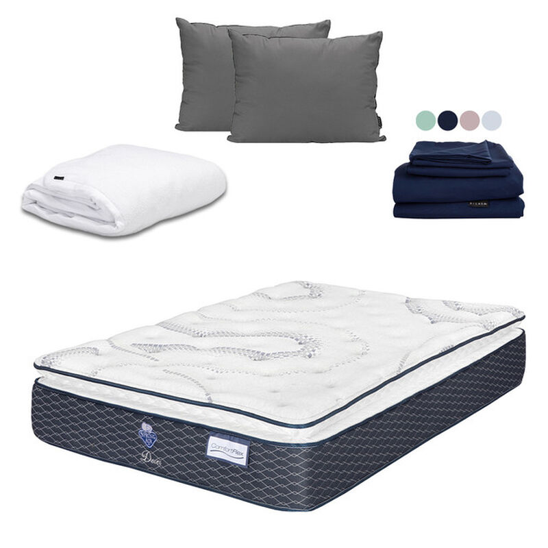 Colch&oacute;n King Size Dover + Almohada 2Pack + Prot... image number null