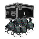 Set 6 Cañones Par 54x3 I AlienPro Wash Arquitectónico Rgbw