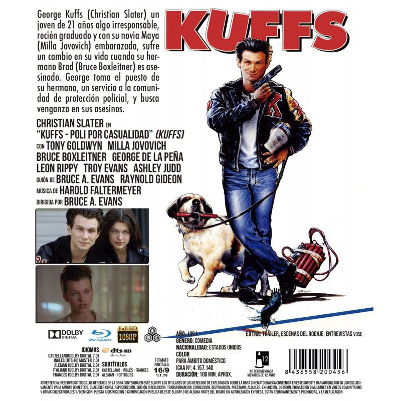 Kuffs: Polic&iacute;a Por Casualidad [blu-ray] (1991) image number null