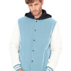 Chamarra Casual Deportiva Capucha Caballero Azul Celeste Roosevelt A236