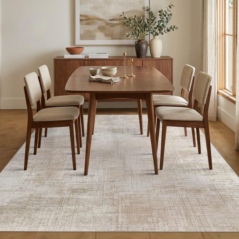 Alfombra Rugxara 140x180 Cm Beige Gris Abstract... image number null