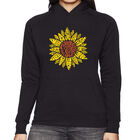 Sudadera Con Capucha Word Art Para Mujer - Girasol - Negro