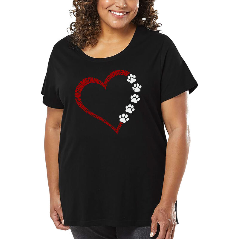 Camiseta De Talla Grande Word Art Para Mujer - ... image number null