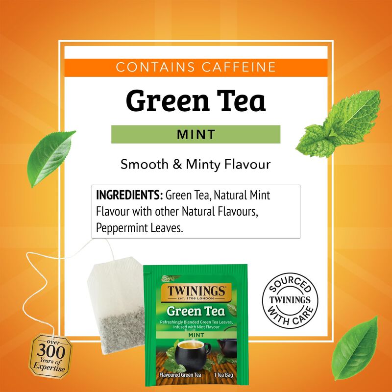 Twinings T&eacute; Verde Con Menta 40 g (pack De 2) image number null