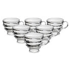 Set 6 Tazas Cristal Anilladas Ideen 210 Ml