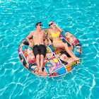 Cama Inflable Circular Decorada Arte Pop 1 modelo. 1.88m (6.2 pulgadas) caja (1)