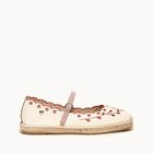 Campanilla Lona Bordada Granate