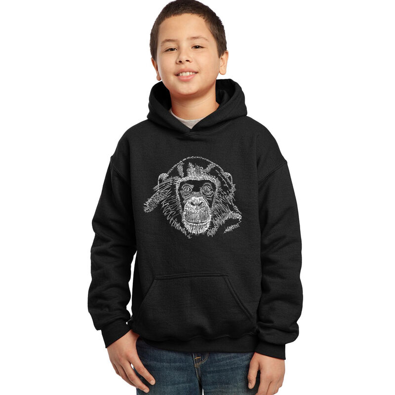 Sudadera Con Capucha Word Art Para Ni&ntilde;o - Chimp... image number null